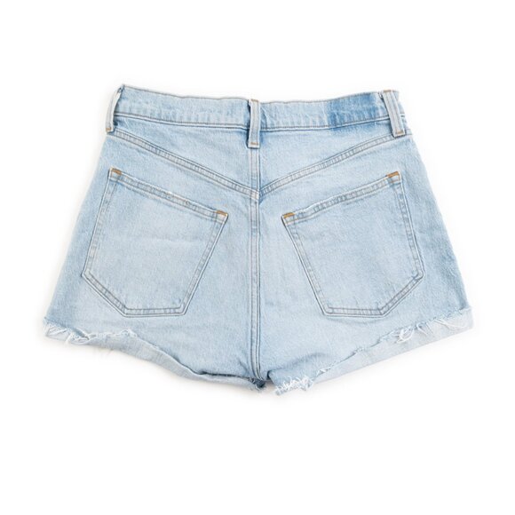 ABERCROMBIE & FITCH The Mom Short High Rise Curve Love jean shorts size 28 - Picture 3 of 5